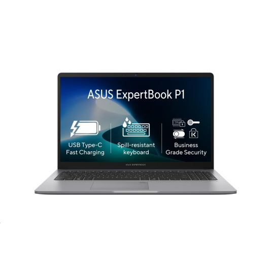 ASUS NTB ExpertBook P1 (P1503CVA-S71109), i5-13420H, 15.6" 1920 x 1080, 16GB, 512GB SSD, UHD, No OS, Grey