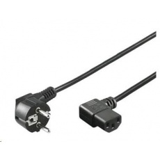 PREMIUMCORD Kabel napájecí 230V 2m úhlový 90st PREMIUMCORD Kabel napájecí 230V 2m úhlový 90st
