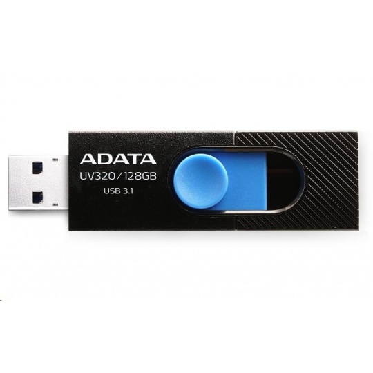 ADATA Flash Disk 128GB UV320, USB 3.1 Dash Drive, černá/modrá