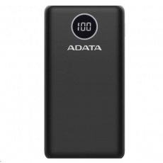 ADATA PowerBank P20000QCD - externí baterie pro mobil/tablet 20000mAh, 2,1A, černá (74Wh) ADATA PowerBank P20000QCD - externí baterie pro mobil/tablet 20000mAh, 2,1A, černá (74Wh)