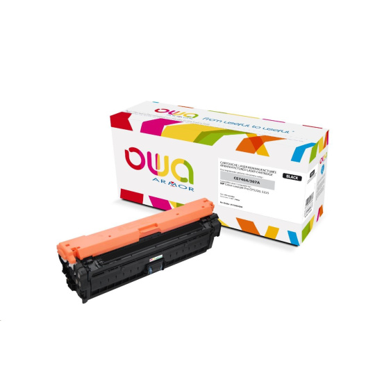 BAZAR - OWA Armor toner pro HP Color Laserjet CP5220, 5225, 7000 Stran, CE740A, černá/black - rozbaleno