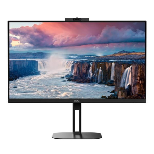 AOC MT IPS LCD WLED 27" Q27V5CW/BK - IPS panel, 2560x1440, HDMI, DP, USB-C, USB, pivot, repro, webcam