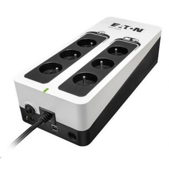 Eaton -Poškozený obal- 3S 550 FR, UPS 550VA / 330W, 6 zásuvek (3 zálohované), USB, české zásuvky, bazar Eaton -Poškozený obal- 3S 550 FR, UPS 550VA / 330W, 6 zásuvek (3 zálohované), USB, české zásuvky, bazar
