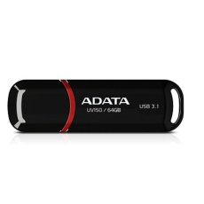 ADATA Flash Disk 64GB UV150, USB 3.1 Dash Drive (R:90/W:20 MB/s) černá ADATA Flash Disk 64GB UV150, USB 3.1 Dash Drive (R:90/W:20 MB/s) černá