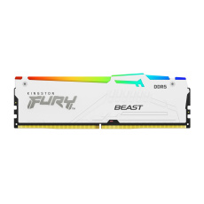 KINGSTON DIMM DDR5 32GB 6000MT/s CL30 Non-ECC FURY Beast RGB XMP, Bílá