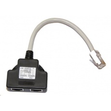 Adaptér rozdvojka RJ45, 1x8p8c/2x8p4c, PC-PC, stíněný Adaptér rozdvojka RJ45, 1x8p8c/2x8p4c, PC-PC, stíněný