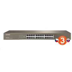BAZAR - Tenda TEG1024G 24-Port Gigabit Ethernet Switch, 10/100/1000 Mb/s, Rackmount - poškozený obal BAZAR - Tenda TEG1024G 24-Port Gigabit Ethernet Switch, 10/100/1000 Mb/s, Rackmount - poškozený obal