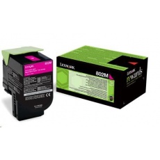 LEXMARK magenta toner 802M pro CX310/410/510 z programu Lexmark Return (1000 stran) LEXMARK magenta toner 802M pro CX310/410/510 z programu Lexmark Return (1000 stran)