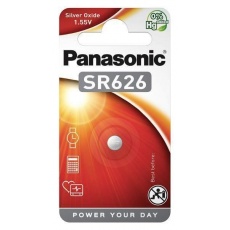 PANASONIC Stříbrooxidové - hodinkové baterie SR-626EL/1B 1,55V (Blistr 1ks) PANASONIC Stříbrooxidové - hodinkové baterie SR-626EL/1B 1,55V (Blistr 1ks)
