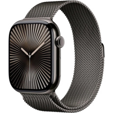Apple Watch Series 10 GPS + Cellular 42mm Slate Titanium Case with Slate Milanese Loop Apple Watch Series 10 GPS + Cellular 42mm Slate Titanium Case with Slate Milanese Loop