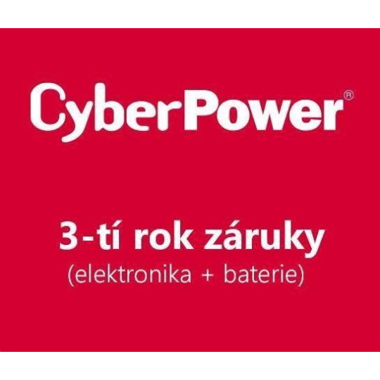 CyberPower 3. rok záruky pro MBP60AHVIEC82U