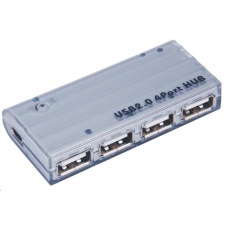 PREMIUMCORD USB 2.0 hub 4 porty s externím napájením PREMIUMCORD USB 2.0 hub 4 porty s externím napájením