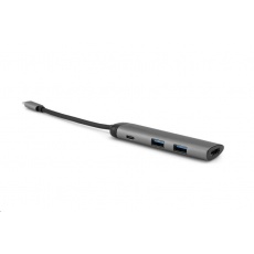 VERBATIM 49140 USB-C Multiport HUB, 2x USB 3.0, 1x USB-C, HDMI, šedá dokovací stanice VERBATIM 49140 USB-C Multiport HUB, 2x USB 3.0, 1x USB-C, HDMI, šedá dokovací stanice