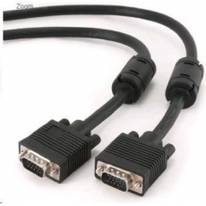 GEMBIRD Kabel VGA propojovací 5m, černý (HD15M/M, dvojité stínění, feritová jádra) GEMBIRD Kabel VGA propojovací 5m, černý (HD15M/M, dvojité stínění, feritová jádra)
