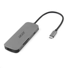 ACER Dokovací stanice 7IN1 TYPE C DONGLE: 1x HDMI, 1x DP, 1x USB-C,2x USB3.2, 1x RJ-45,1x 3.5mm audio port ACER Dokovací stanice 7IN1 TYPE C DONGLE: 1x HDMI, 1x DP, 1x USB-C,2x USB3.2, 1x RJ-45,1x 3.5mm audio port