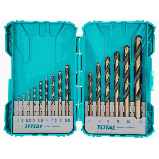 Total TACSDL51501 Vrtáky, sada 15ks, HSS