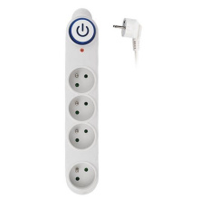 Solight přepěťová ochrana, 150J, 4 zásuvky, 1,5m, bílá Solight přepěťová ochrana, 150J, 4 zásuvky, 1,5m, bílá