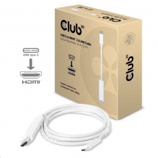 Club3D Kabel aktivní USB typ C na HDMI 2.0 4K60Hz UHD, 1,8m Club3D Kabel aktivní USB typ C na HDMI 2.0 4K60Hz UHD, 1,8m