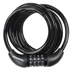 Master Lock spirálový kombinační zámek na kolo - 1,8m Master Lock spirálový kombinační zámek na kolo - 1,8m