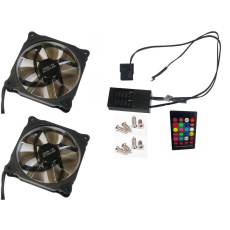 EUROCASE ventilátor RGB 120mm (Ring type), set 2ks + controller EUROCASE ventilátor RGB 120mm (Ring type), set 2ks + controller