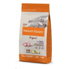 Nature´s variety orig. NG cat s krutou 1,25kg Nature´s variety orig. NG cat s krutou 1,25kg