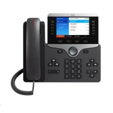 Cisco CP-8861-3PCC-K9=, VoIP telefon, 10line, 2x10/100/1000, 5" displej, Wi-Fi, Bluetooth, 2xUSB, PoE Cisco CP-8861-3PCC-K9=, VoIP telefon, 10line, 2x10/100/1000, 5" displej, Wi-Fi, Bluetooth, 2xUSB, PoE