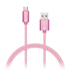 CONNECT IT Wirez Premium Metallic micro USB - USB, rose gold, 1m CONNECT IT Wirez Premium Metallic micro USB - USB, rose gold, 1m