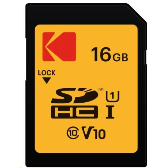 Kodak paměťová SD karta 16GB UHS-I U1 V10 Premium Kodak paměťová SD karta 16GB UHS-I U1 V10 Premium