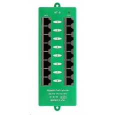 POE injektor aktivní - 8x 1Gb/s, stíněný, svorkovnice, 802.3af/at POE injektor aktivní - 8x 1Gb/s, stíněný, svorkovnice, 802.3af/at