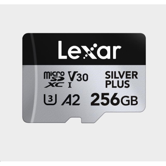 Lexar microSDXC Professional SILVER Plus UHS-I/U3/A2/4K R205/W150 (V30) 256GB Lexar microSDXC Professional SILVER Plus UHS-I/U3/A2/4K R205/W150 (V30) 256GB
