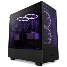 NZXT skříň H5 Flow edition / 2x120 mm fan / USB 3.0 / USB-C 3.1 / průhledná bočnice / mesh panel / černá NZXT skříň H5 Flow edition / 2x120 mm fan / USB 3.0 / USB-C 3.1 / průhledná bočnice / mesh panel / černá