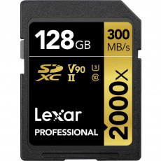 Lexar Pro 2000X SDHC/SDXC UHS-II U3(V90) R300/W260 (w/o cardreader) 128GB Lexar Pro 2000X SDHC/SDXC UHS-II U3(V90) R300/W260 (w/o cardreader) 128GB