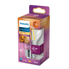 PHILIPS žárovka LED classic 40W A60 E27 CL WGD90 SRT4 PHILIPS žárovka LED classic 40W A60 E27 CL WGD90 SRT4