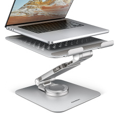 AXAGON STND-LR, hliníkový stojan pro notebooky 10" - 17" s nastavitelnou výškou, úhlem a 360° rotací AXAGON STND-LR, hliníkový stojan pro notebooky 10" - 17" s nastavitelnou výškou, úhlem a 360° rotací