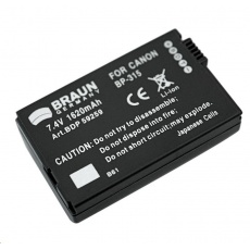 Braun akumulátor CANON BP-315, 1620mAh Braun akumulátor CANON BP-315, 1620mAh