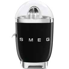 Smeg CJF11BLEU citrusový odšťavňovač, 70 W, manuální tlak, univerzální kužel z nerezové oceli, černý