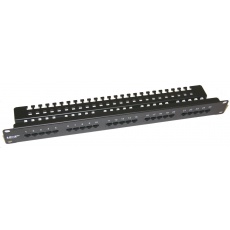 19" Patch panel LEXI-Net telefonní 25port, UTP, Cat3, krone, černý 19" Patch panel LEXI-Net telefonní 25port, UTP, Cat3, krone, černý