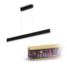PHILIPS Ensis Svítidlo závěsné, Hue White and color ambiance, 24V, 2x39W integr.LED, Černá PHILIPS Ensis Svítidlo závěsné, Hue White and color ambiance, 24V, 2x39W integr.LED, Černá