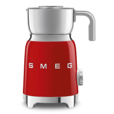 Smeg MFF11RDEU napěňovač mléka, 500 W, 600 ml / 2,5 šálku, horká čokoláda / mléko, lehká pěna, červená Smeg MFF11RDEU napěňovač mléka, 500 W, 600 ml / 2,5 šálku, horká čokoláda / mléko, lehká pěna, červená