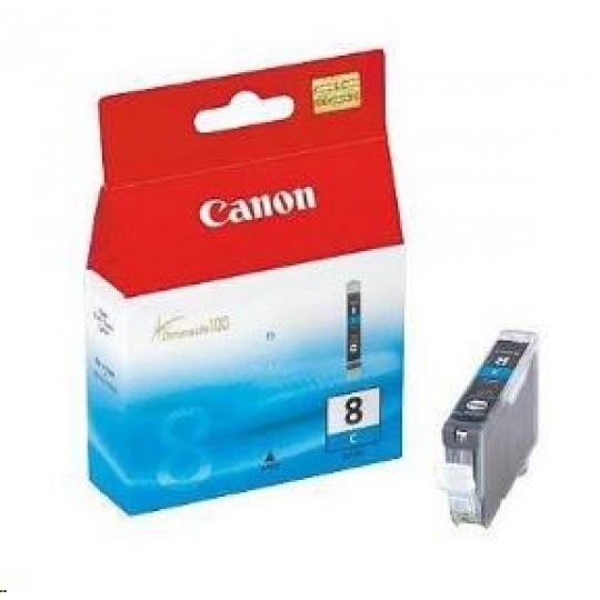 Canon CARTRIDGE CLI-8C azurová pro MP-500, MP-800, MP-800R, PIXMA iP4x00, IP6700D, MX700, PRO9000 MARK II (490 str.)