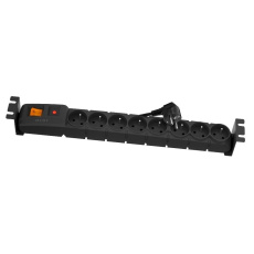 19" rozvodný panel ACAR 8x230V, ČSN, vypínač, indikátor napětí, přepěťová ochrana, kabel 5m, 1,5U 19" rozvodný panel ACAR 8x230V, ČSN, vypínač, indikátor napětí, přepěťová ochrana, kabel 5m, 1,5U