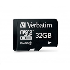 VERBATIM MicroSDHC karta 32GB Premium, U1 VERBATIM MicroSDHC karta 32GB Premium, U1