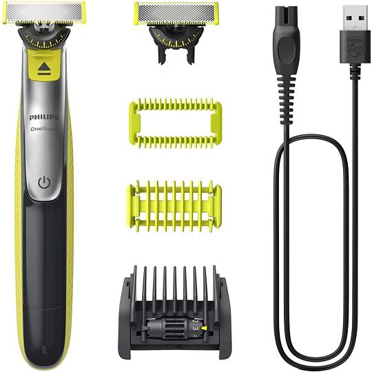 Philips OneBlade 360 QP2834/23 zastřihovač na tvář a tělo, voděodolný, 2 nástavce, akumulátorový provoz Philips OneBlade 360 QP2834/23 zastřihovač na tvář a tělo, voděodolný, 2 nástavce, akumulátorový provoz