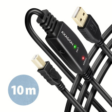 AXAGON ADR-210B, USB 2.0 A-M -> B-M aktivní propojovací / repeater kabel, 10m AXAGON ADR-210B, USB 2.0 A-M -> B-M aktivní propojovací / repeater kabel, 10m