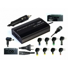EUROCASE univerzální napájecí adaptér 100W, AC 110-240V/CAR DC 12V, DC 12- 20, 9 koncovek EUROCASE univerzální napájecí adaptér 100W, AC 110-240V/CAR DC 12V, DC 12- 20, 9 koncovek