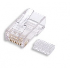 Konektor UTP RJ45 (8p8c), Cat6, 50µm, skládaný, licna(lanko) - 100 ks Konektor UTP RJ45 (8p8c), Cat6, 50µm, skládaný, licna(lanko) - 100 ks