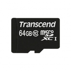 TRANSCEND MicroSDXC karta 64GB Class 10, UHS-I (45MB/s) TRANSCEND MicroSDXC karta 64GB Class 10, UHS-I (45MB/s)