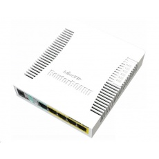 MikroTik RouterBOARD CSS106-1G-4P-1S (RB260GSP), TF470 CPU,nastavitelný switch, 5x LAN, 1xSFP slot, PoE OUT, vč. SwOS MikroTik RouterBOARD CSS106-1G-4P-1S (RB260GSP), TF470 CPU,nastavitelný switch, 5x LAN, 1xSFP slot, PoE OUT, vč. SwOS
