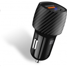 CONNECT IT InCarz PD+QUICK CHARGE 3.0 nabíječka do auta, 1x USB-A + 1x USB-C, 3 A, carbon CONNECT IT InCarz PD+QUICK CHARGE 3.0 nabíječka do auta, 1x USB-A + 1x USB-C, 3 A, carbon