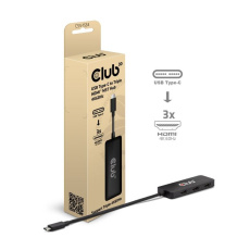 Club3D hub MST USB-C na 3xHDMI, Single: 8K30Hz, Triple: 4K60Hz Club3D hub MST USB-C na 3xHDMI, Single: 8K30Hz, Triple: 4K60Hz